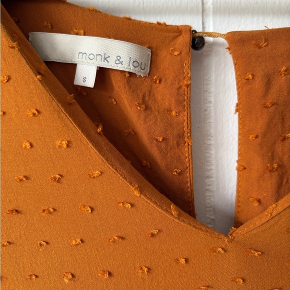 Monk & Lou Ayanna Swiss Dot Mini Dress | Size Small - Picture 6 of 7